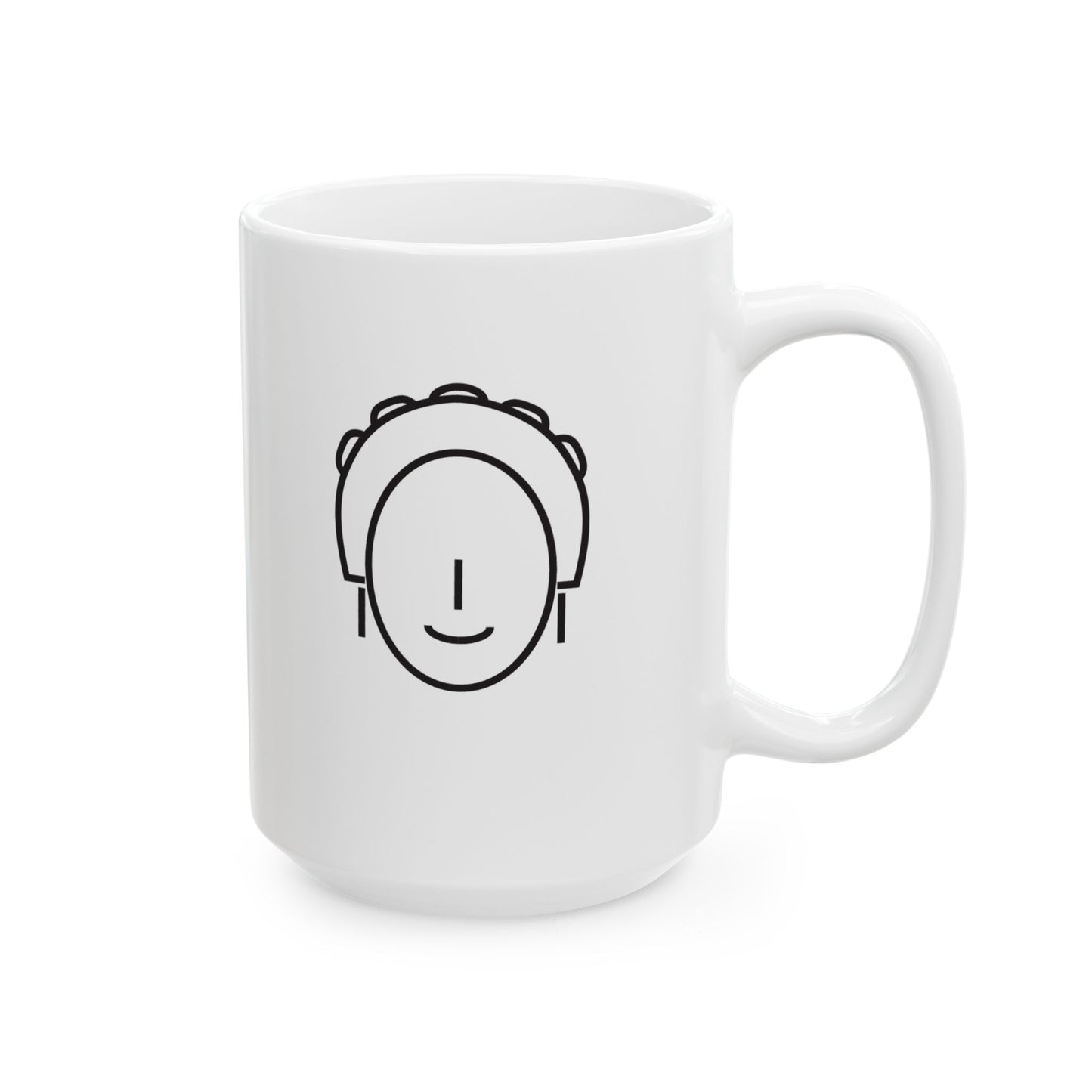 Jacob and Sadie White Ceramic Mug, (11oz, 15oz)